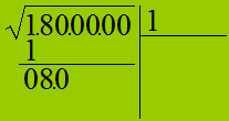 Estrazione della radice quadrata di un numero intero