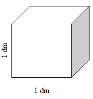 1 decimetro cubo