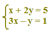 Risoluzione di un sistema lineare di due equazioni con due incognite con metodo di sostituzione