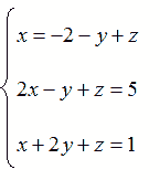 Sistemi di tre equazioni di primo grado in tre incognite