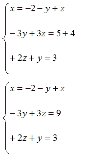 Sistemi di tre equazioni di primo grado in tre incognite