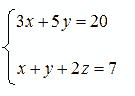 Sistemi con un numero di equazioni inferiore al numero delle incognite