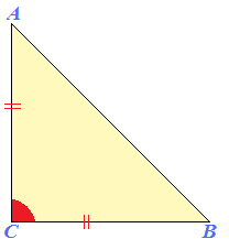 Teorema di Pitagora e triangolo isoscele rettangolo