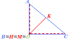 Ortocentro di un triangolo rettagolo