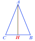 Mediana del triangolo isoscele