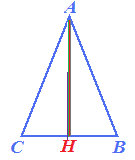 Asse del triangolo isoscele relativo alla base
