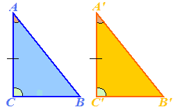 Criteri di congruenza del triangolo rettangolo