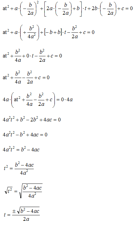 Formula risolutiva equazione secondo grado