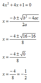 Soluzione equazione di secondo grado