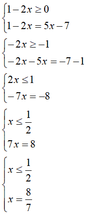 Risoluzione di equazioni con valore assoluto