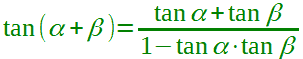 Formula di addizione della tangente
