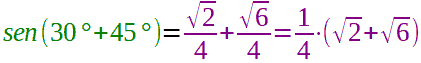 Formula di addizione del seno