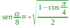 Formula di bisezione del seno