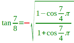 Formula di bisezione della tangente