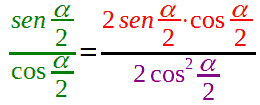 Formule di bisezione della tangente