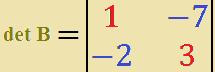 Determinante di una matrice di ordine 2