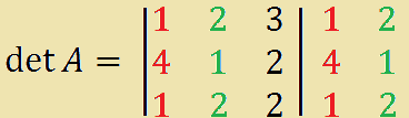 Determinante di una matrice di ordine 3