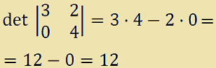 Determinante di una matrice di ordine 2