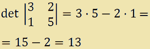 Determinante di una matrice di ordine 2