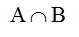 A intersecato B