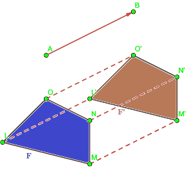 Traslazione della figura F